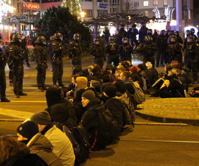 Polizeieinsatz in Magdeburg